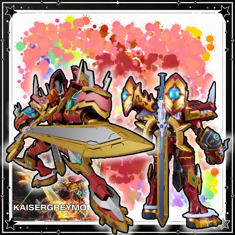 Model Kit Kaisergreymon - 【En stock】Bandai Figure‑rise Standard‑Amplified KaiserGreymon Digimon