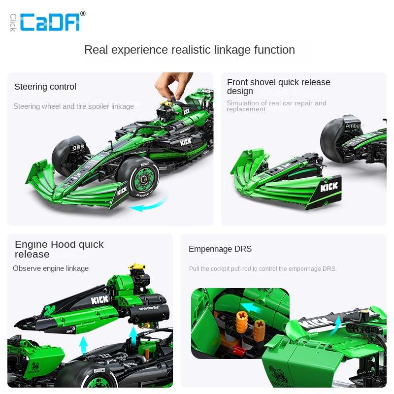 Cada Sauber F1 Team C44, Set d - Model Kit Formula 1 reseña y precio