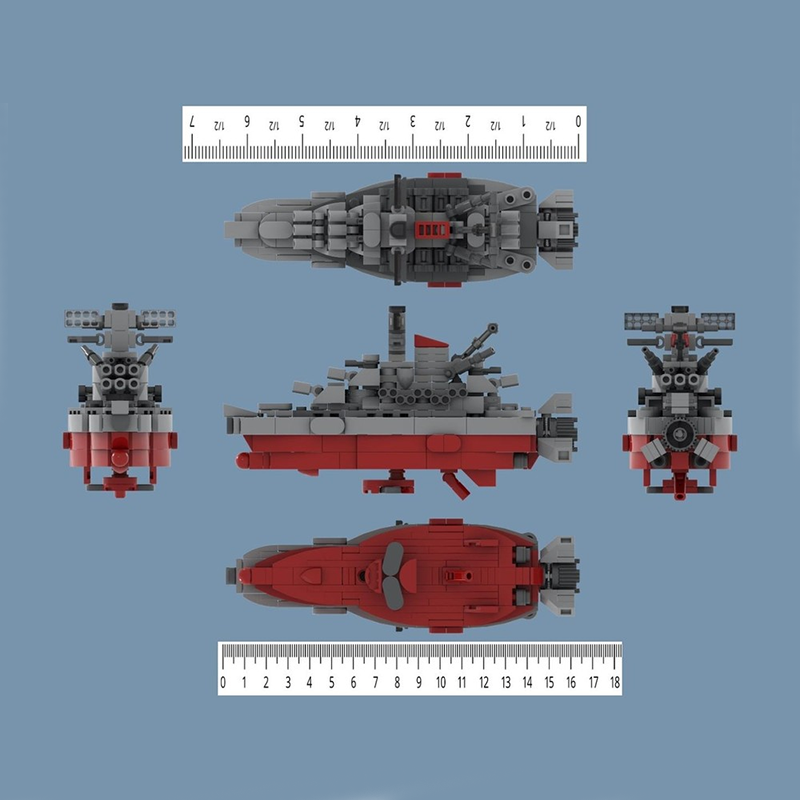 312 piezas MOC Nave Espacial Y - Model Kit Yamato Space reseña y precio