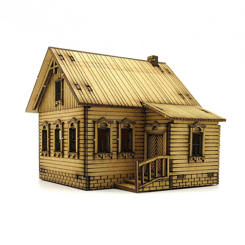 Casa de Madera para Armar a Es - Model Kit Instructions reseña y precio