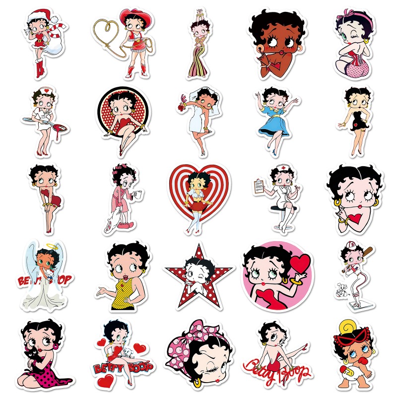 Betty Boop 50 pegatinas de alt - Model Kit For Girls reseña y precio